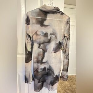 Abstract Long Sleeve Top